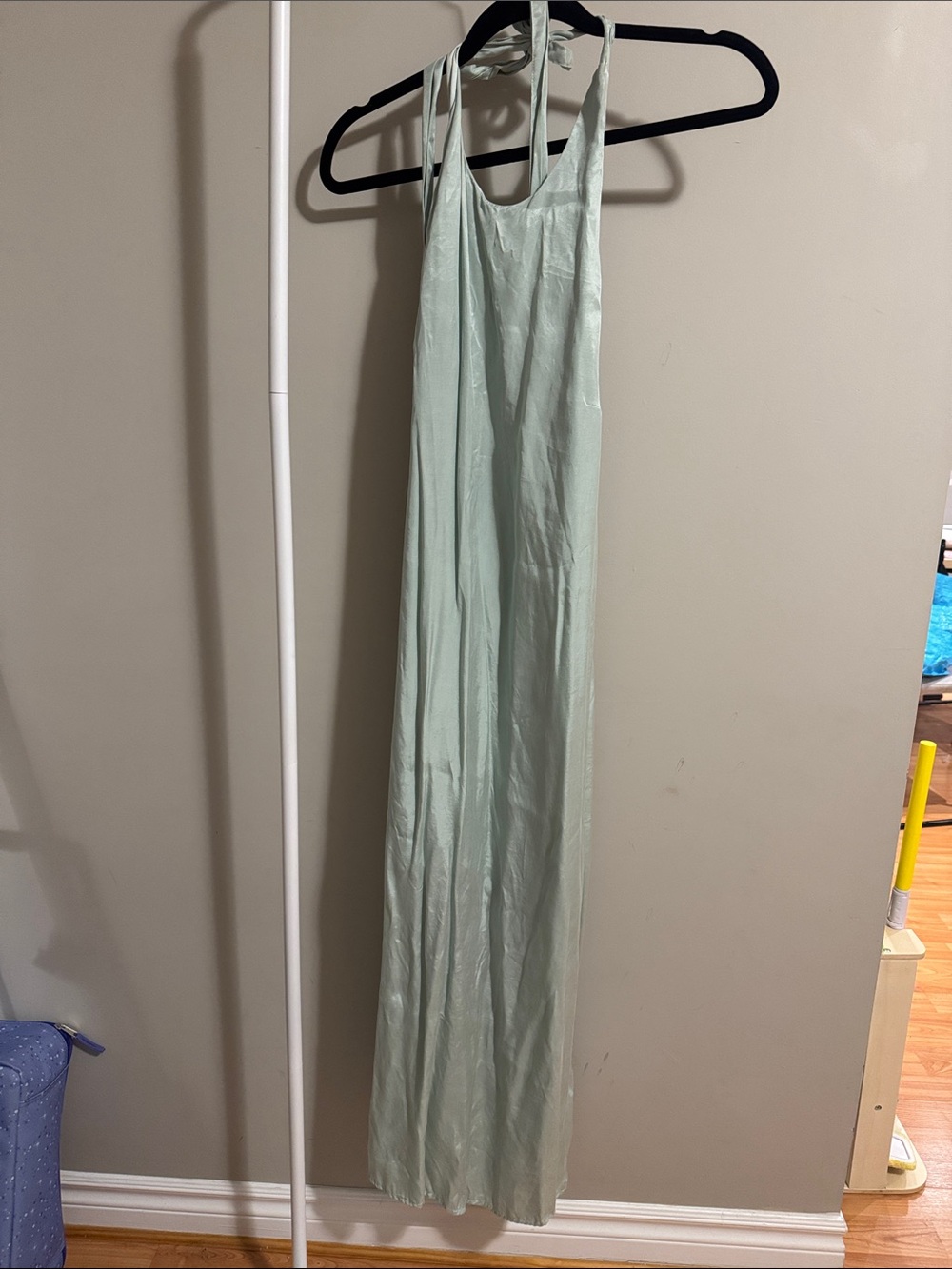 Light Mint Green Halter Maxi Skirt - Brand Unknown